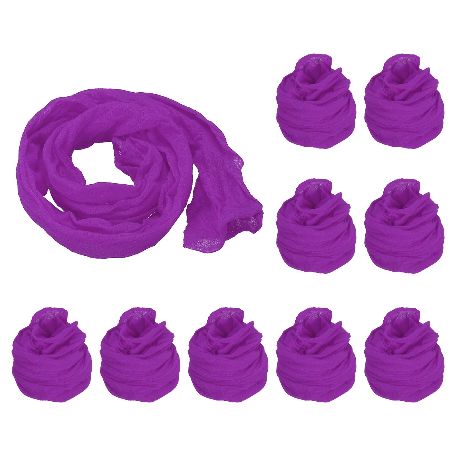 PATIKIL Nylon Stockings DIY Flower, 10Pcs Stocking Flower Fabric Material Tensile Silk Stocking Flowers for DIY Flower Making Wedding Crafts Home Decoration, Purple