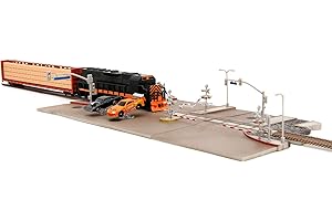 JADA Fast & Furious Final Race Train Nano Scene & 2 1.65" Die-Cast Cars, Toys for Kids and Adults