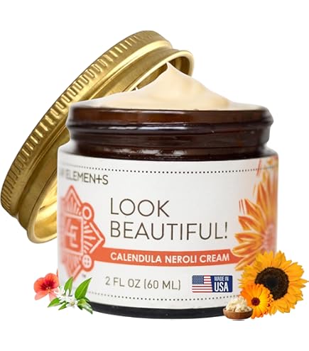 Amazon.com: Four Elements 4E Calendula Neroli Cream 2 Oz | Organic