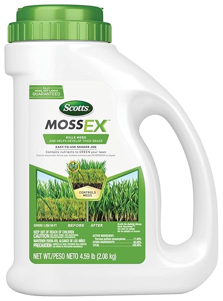 SCOTTS MOSSEX, MOSS KILLER FOR LAWNS, EASY-TO-USE SHAKER...