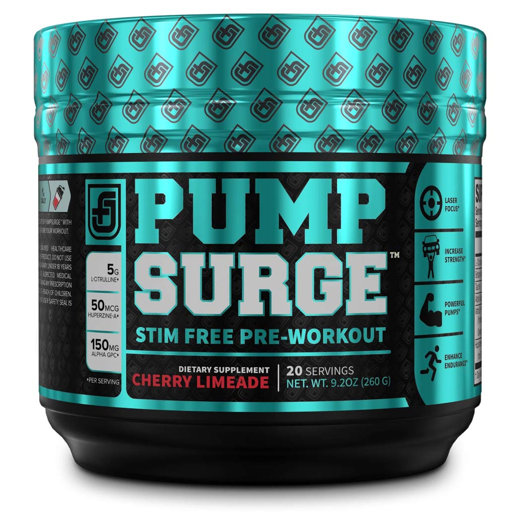 Jacked Factory PUMPSURGE CaffeineFree Pump & Nootropic Pre Workout