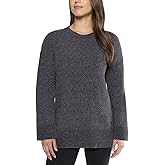 Matty M Ladies' Chenille Tunic Sweater, Crewneck, Ribbed Cuffs and Hem, Wide Sleeves, Multiple Colors