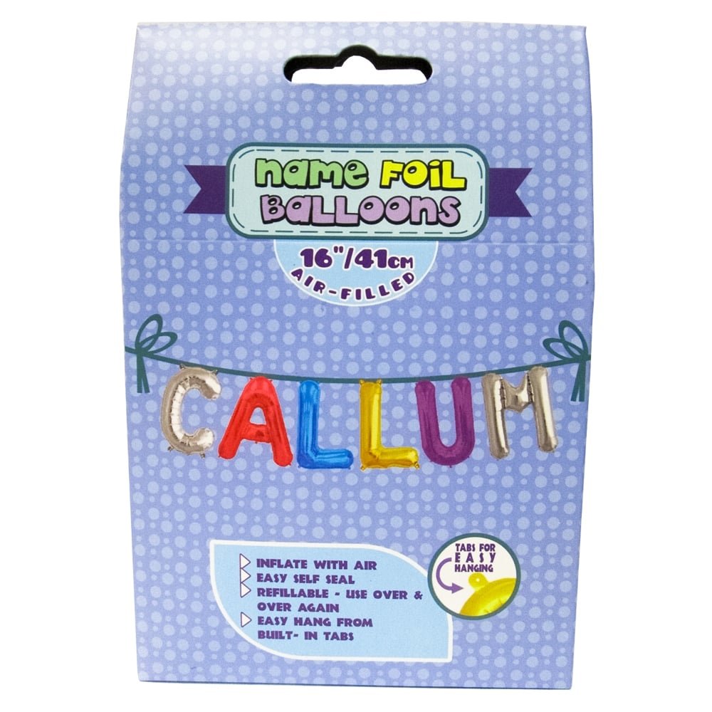Name Foil Balloons Royal County Products Callum