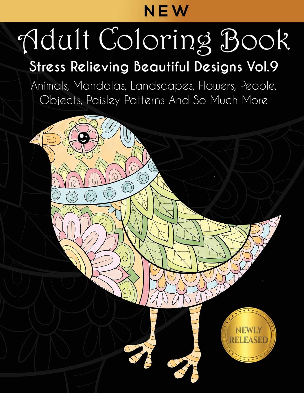 Amazoncom Adult Coloring Book Stress Relieving Beautiful - 