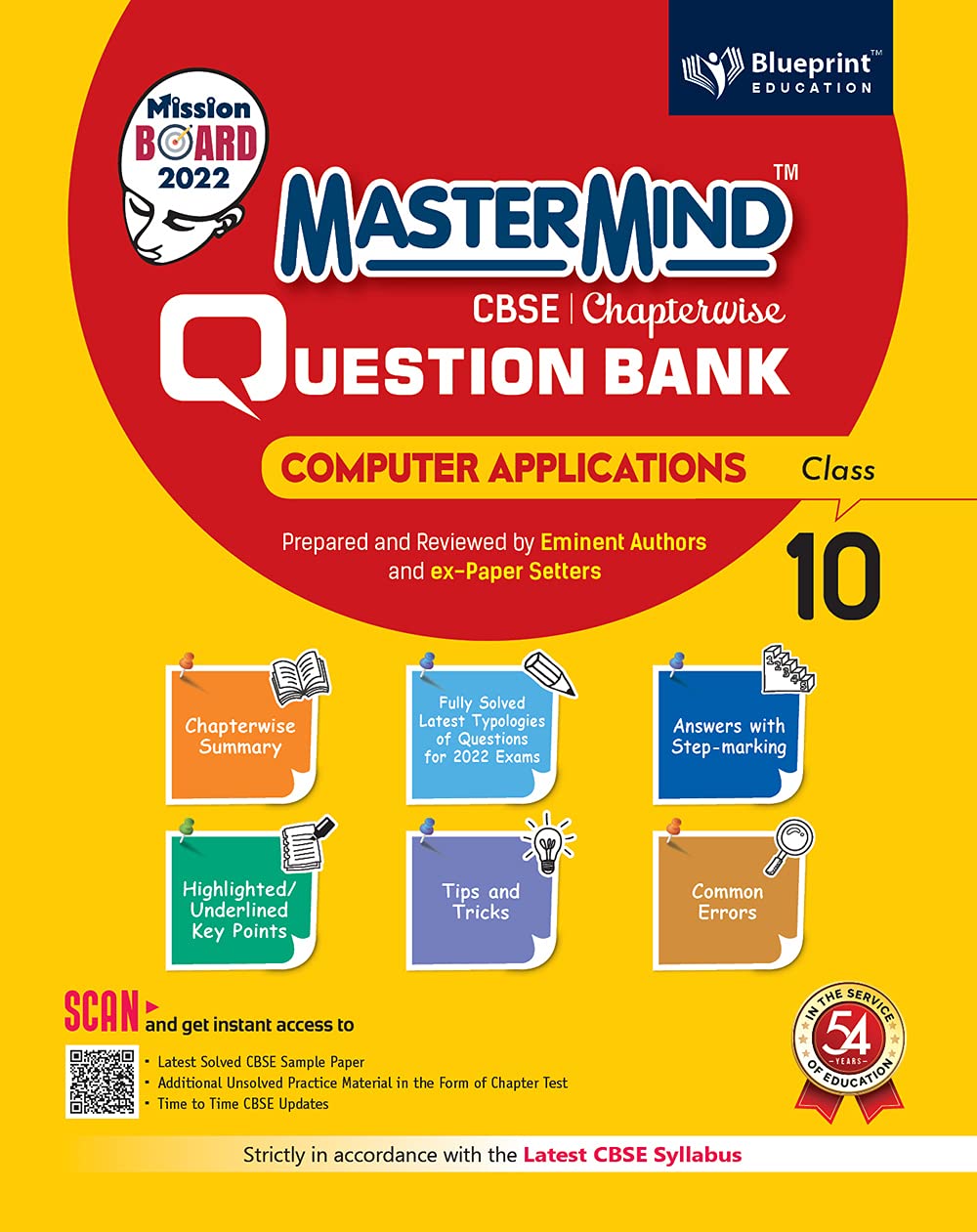 Master Mind CBSE Chapterwise Question Bank – Computer Applications Class 10 | For 2022 Exams