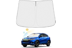 Canvcle Windshield Sun Shade for Honda HR-V 2016-2022 HRV Accessories Thicken 6-Layer Foldable Front Window Sunshade Cover Sun Visor Protector Block UV Rays Keep Vehicle Cool