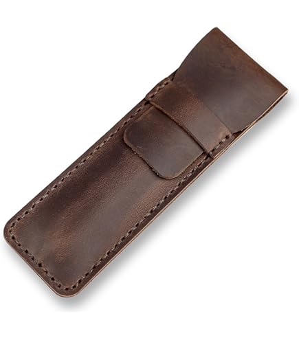 Amazon.com: Jurxy Leather Pen Case Holder Handmade Fountain Multi