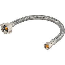Lot De 2 Vannes D'arrêt Angulaires 1/4 De Tour BrassCraft - 1/2" X 3/8" - Compression, Acier