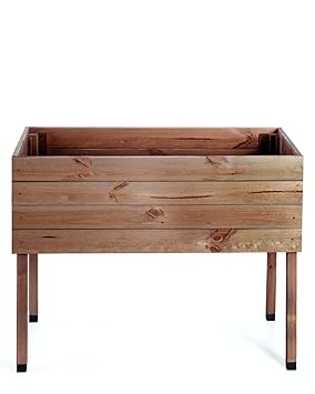 myGardenlust Hochbeet aus Holz - Kräuterbeet für Garten Terrasse Balkon - Pflanzkübel als Gemüse Beet - Pflanzkasten Groß Out