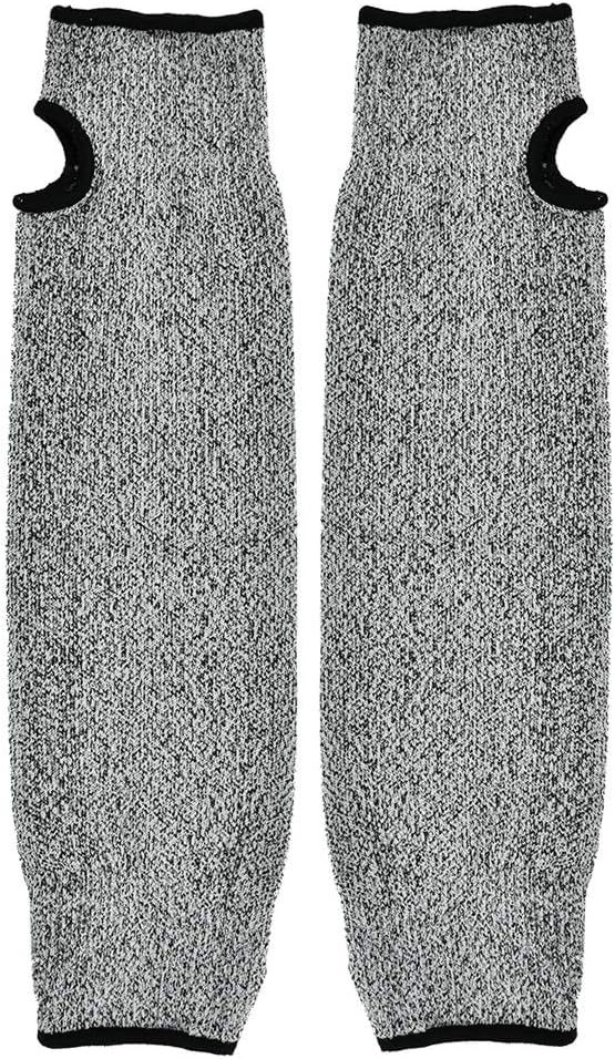 Arm Protection Sleeve, Safety Arm Protective Sleeve, HPPE Cut Resistant Anti-Abrasion Long Sleeve Work Gloves for Garden, Kitchen, Farm Work (1 Pair )(45cm)