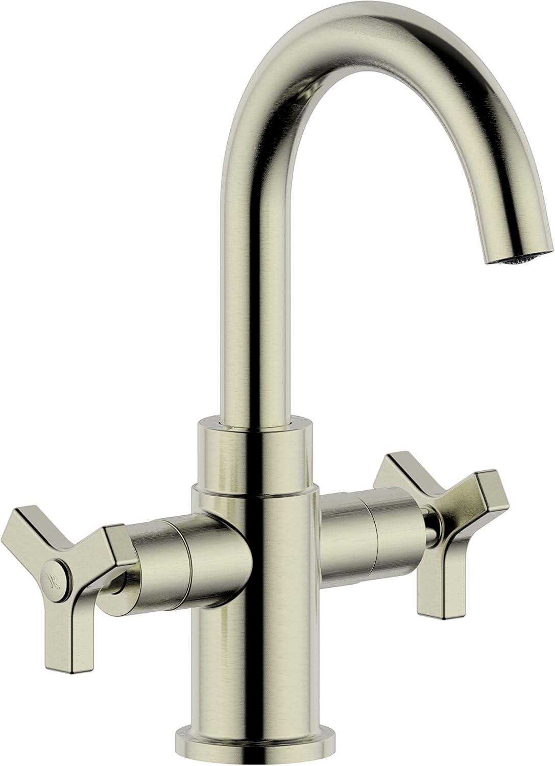 Derengge F-0081-BN Two-Handle Single Hole Bathroom Sink Faucet, Brushed Nickel Finished
