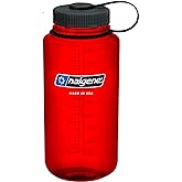 Nalgene Tritan Wide Mouth BPA-Free Water Bottle, REd, 32 oz