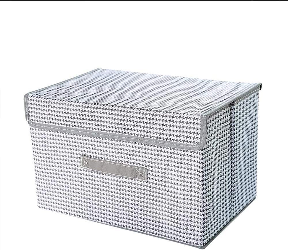 Caja De Almacenamiento Plegable con Tapa Y Asa, Contenedor De Acabado