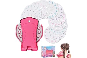 Glitter Diamond Styling Tools Hair Gemstone Styling Set, Bling Glitter Diamond Tool Hairs with 12 Reusable Gem , Light Up Gir