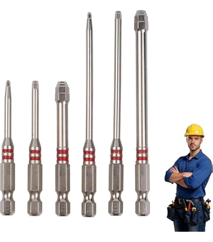 Vacumist Screwdriver Bits Set 6pcs with Magnetic Hex Shank Pagoda