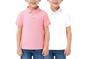 HSTiSan Toddlers Boy's Polo Shirt Lapel Sports Tops Tees Children's T-Shirts Short Sleeve 12M-11Years