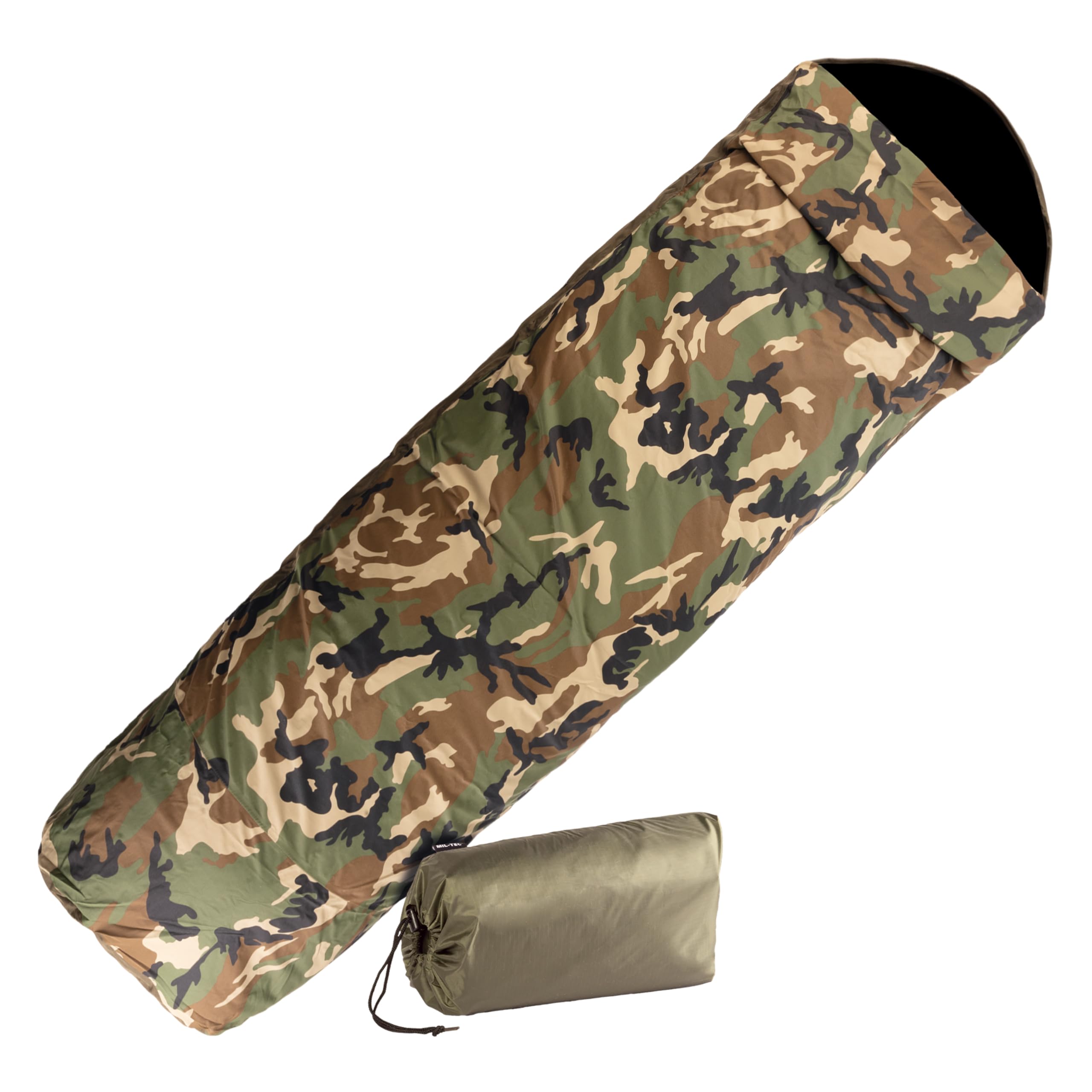Sleeping bag cover, modular 3-lg.lam, woodland, 230 x 90 cm