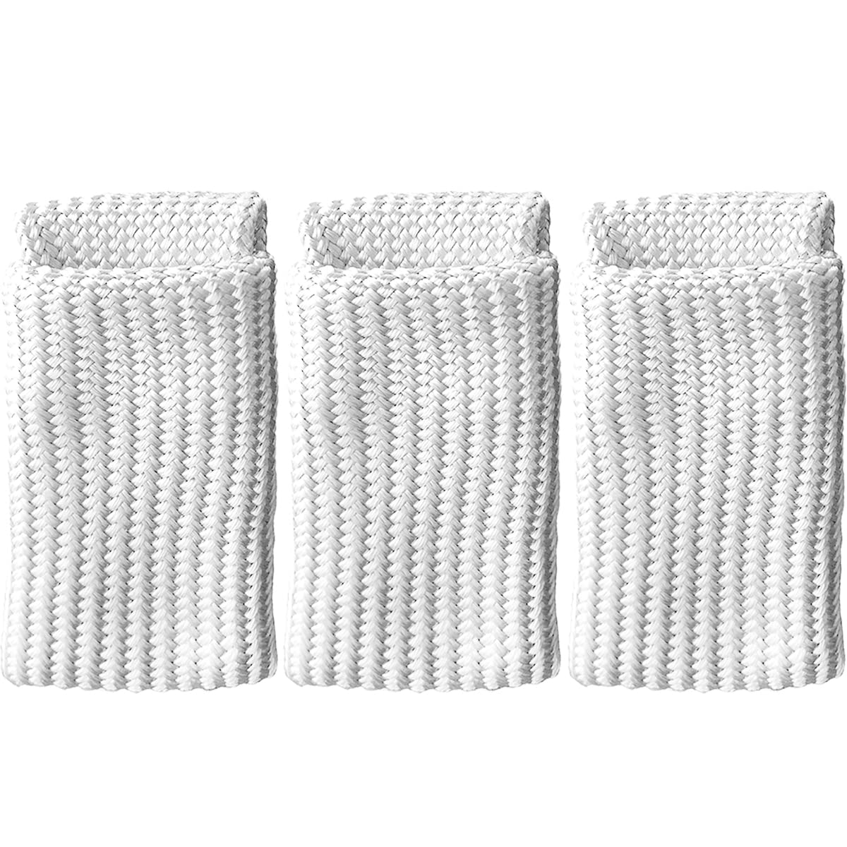 EATBALE 3 Pcs Welding Gloves Heat & Tricks for Tig Heat Shield Heat Resistant/Fiber High Temperature Resistance Anti-Cutting for TIG for MIG Welder(XL, White)