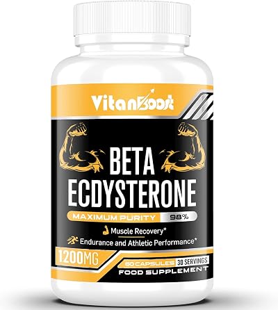 Vitanboost Beta Ecdysterone 1200mg 60 Count Lean Muscle Strength High Purity