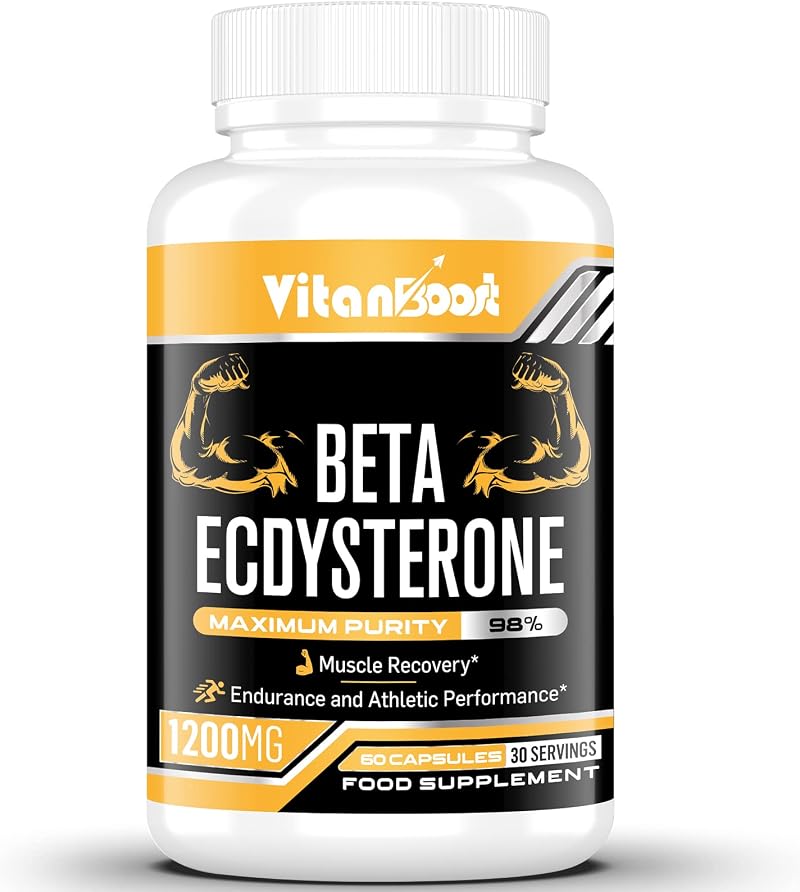 Vitanboost Beta Ecdysterone 1200mg 60 Count Lean Muscle Strength High Purity