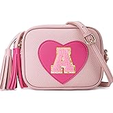 OYLOLA 3 4 5 6 7 8 Year Old Girl Birthday Gifts Initial Toddler Girl Purse Kids Purse Toddler Girls Gift Heart Purse