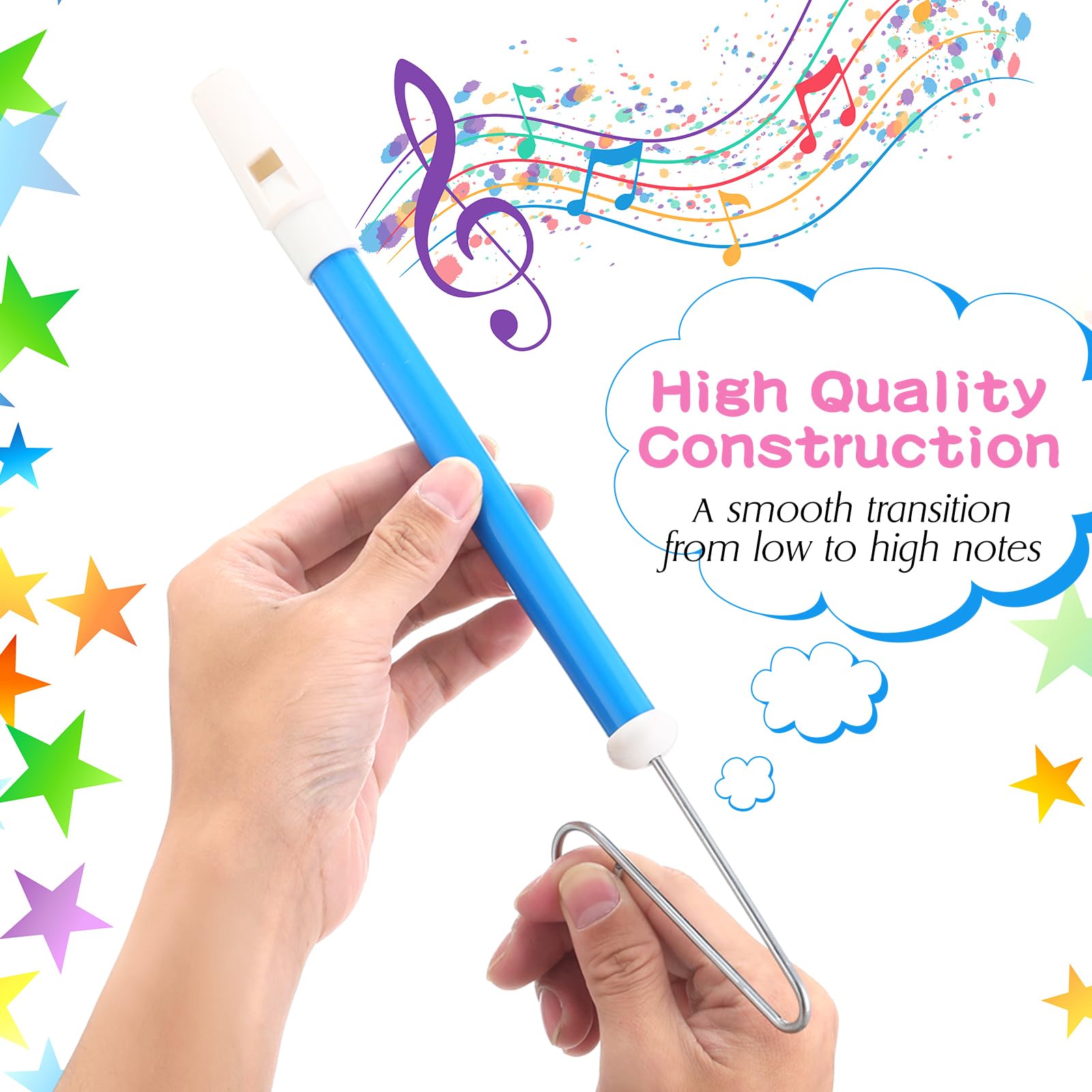 Syhood 24 Pcs Slide Whistle for Adults Instrument Toy Plastic Metal Musical Slide Whistles for Kids Party Favors Boys Girls Games School Prizes Birthday Gift, 4 Colors