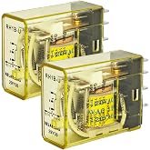 RH1B-UAC120V SPDT Relay 120VAC Coil 10A Rating (2-Pack) - Socket Mount Industrial Control Relay