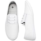 kufeiti Women's Canvas Slip On Shoes Sneakers for Women Fashion Comfortable White Black Elastic Sneakers for Women