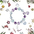 Manaror Advent Calendar 2024 Girls Frozen Christmas Countdown Calendar with 25pcs Fashion Jewelry,Charms,Ring,Hair Accessories for Children teens