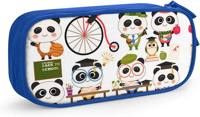Amazon パンダ 4 おしゃれ 大きいな容量 ペンケース ファスナー 多機能ペン袋 文房具 文房具 筆箱 化粧ポーチ 筆記用具 収納 鉛筆ケース 高校生 学生 中学生 男女兼用 通用 軽量 収納 筆入れ 文房具 オフィス用品 文房具 オフィス用品