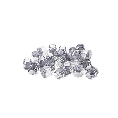 Furnigear Chair Leg Floor Protectors with Wool Felt Furniture Pads Silicone Chair Leg Cups Round Hardware Floor Protectors (11/16&rdquo; - 3/4&rdquo;,20 Pack