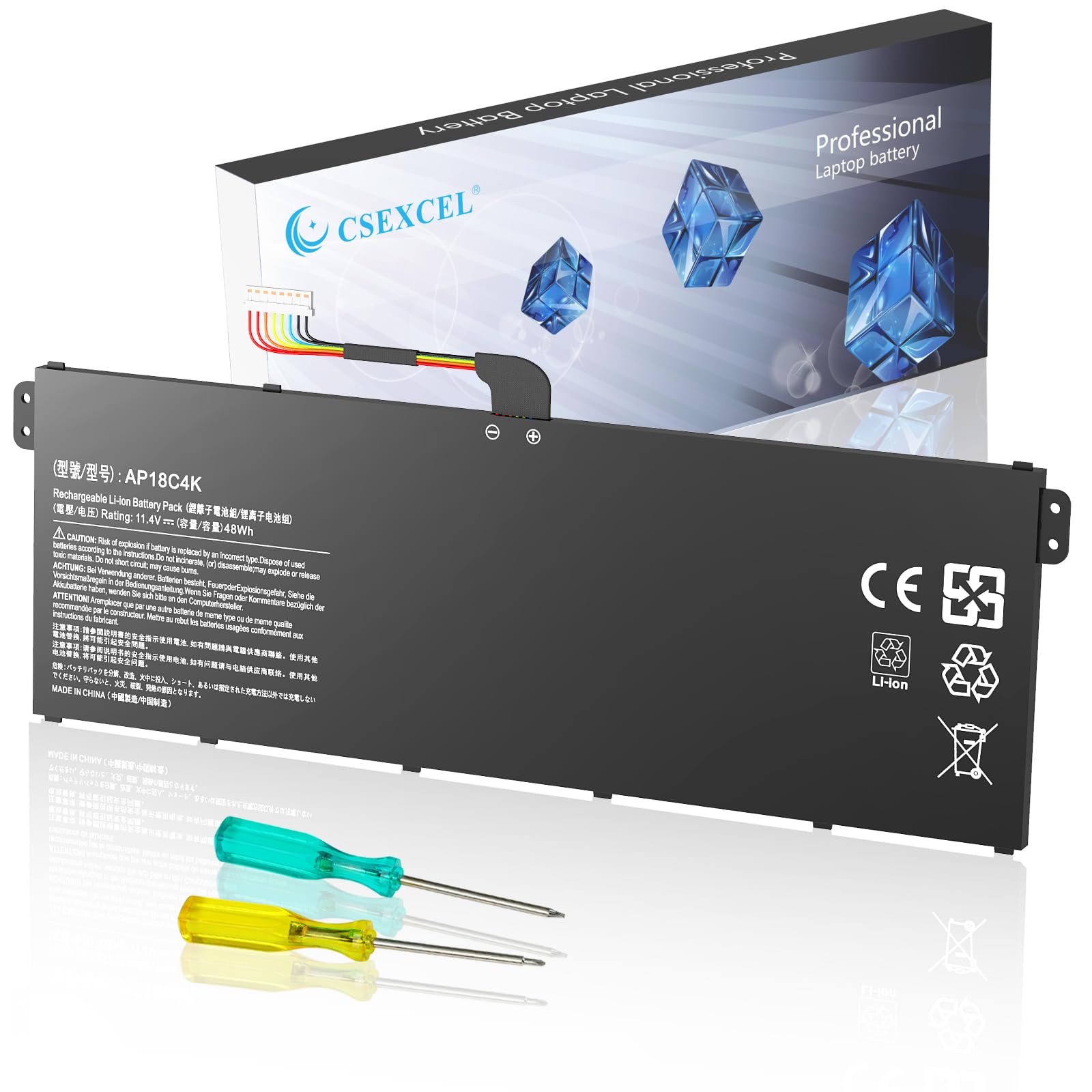 CSEXCEL AP18C4K Laptop Battery Compatible with