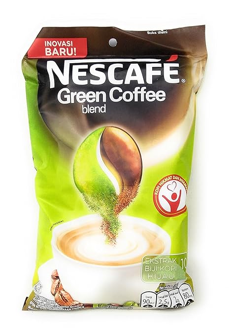 Amazon Com Indonesian Nescafe Green Coffee Blend 10 Ct 200 Gram Pack Of 1 Grocery Gourmet Food