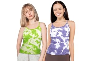 DChica Padded Camisole Bra for Girls, Teen & Young Women Round Neck Padded Undershirts