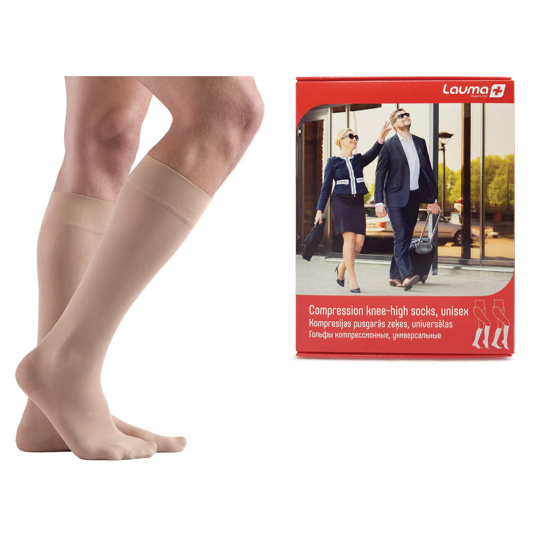 Medical Compression Socks Closed Toe Knee High – Class II 23-32 mmHg Support Stockings for Varicose Veins, Swelling & Tired Legs