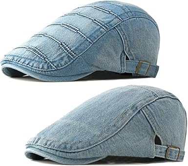 denim newsboy cap mens
