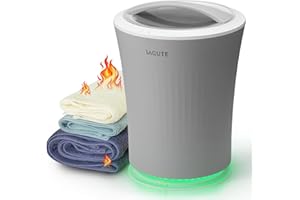 Lagute iSnug Towel Warmer for Bathroom, with 3-Level Timer, Warning Alarm & RGB Light, Auto Shut-Off, 5.3 Gal Heating Bucket for Bathrobe, Blanket, Ideal for Gifts