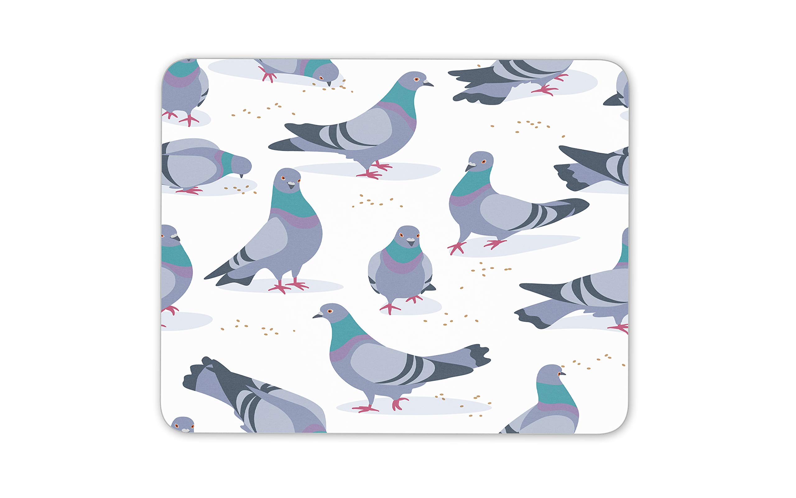 Destination Vinyl Ltd Pigeon Print Mouse Mat Pad - Pigeons Birds Cute Cartoon Fun Computer #15995