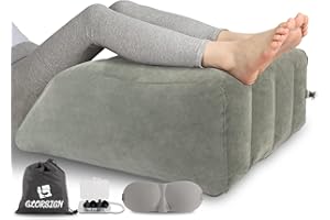 GLORSIGN Leg Elevation Pillow Inflatable, Wedge Pillows for Sleeping, Comfort Leg Pillows Improve Circulation, Suitable for Relax Muscles & Comfort Swelling, Pregnant, Surgery and Injury