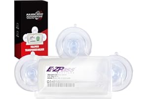 NuBliss EZPass Holder for Windshield with Strong Suction – Improved Version EZ Pass Holder for Car Fits EZPass Mini & iPass – Durable, Heat-Resistant Toll Pass Cover for Transponder, Clear