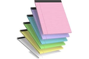 Legal Pads 8.5 x 11 Colored Note Pads Paper 8-1/2 x 11 Lined Paper Pad Notepads 8.5 x 11 Lined Writing Pads of Paper 8.5 x 11