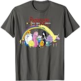 Adventure Time Classic Rainbow Unicorn Group Shot T-Shirt