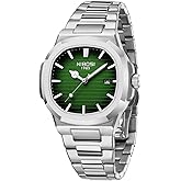 NIBOSI Men Watches Analog Quartz Stainless Steel Military Watches for Men Waterproof Business Classic Wrist Watch with Date