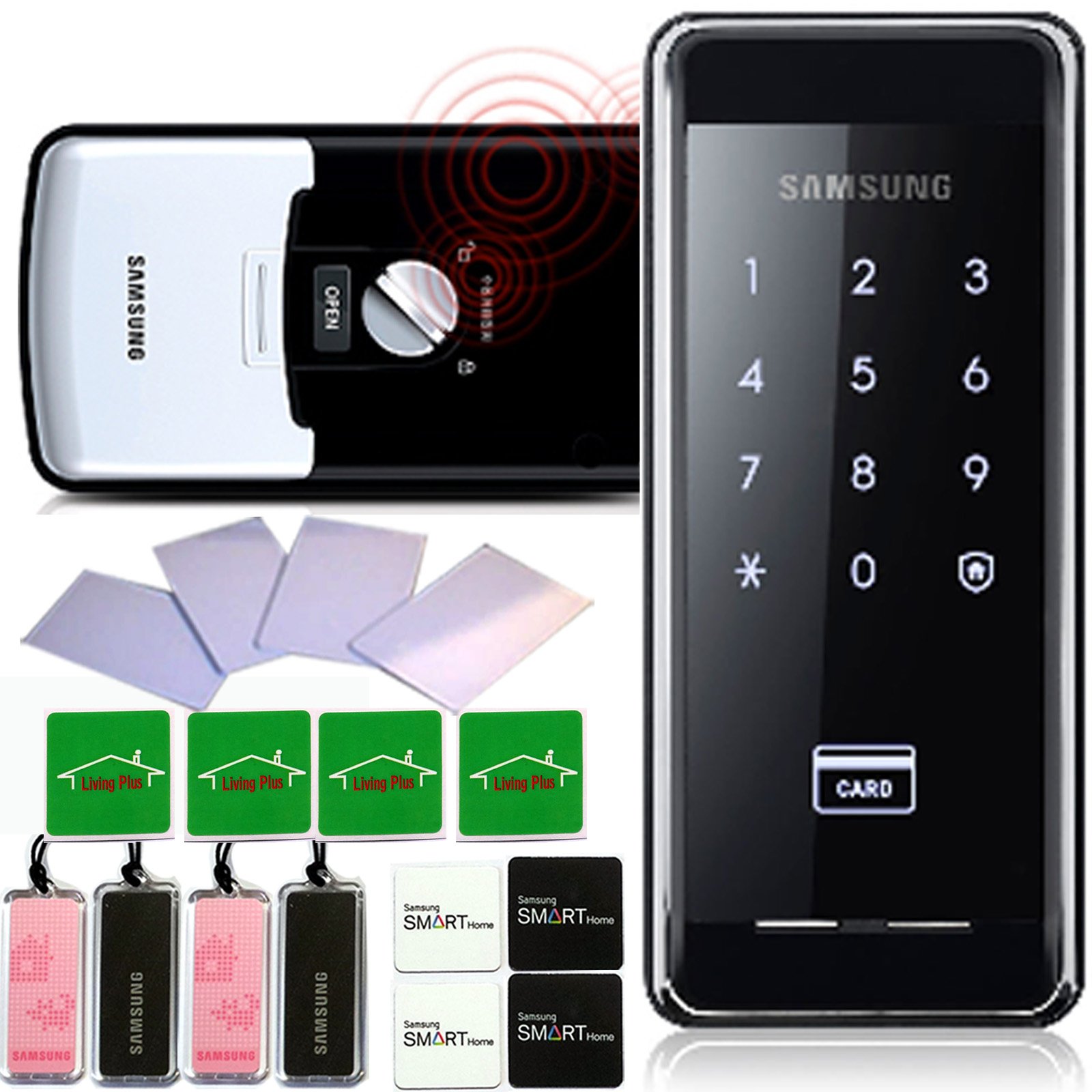 SAMSUNG SHS2920 Digital Door Lock keyless touchpad Security EZON + 4pcs of RFID Cards + 4pcs of