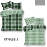 GC Gaveno Cavailia Checked Bedding Double Duvet Cover 200x200 Green view 2