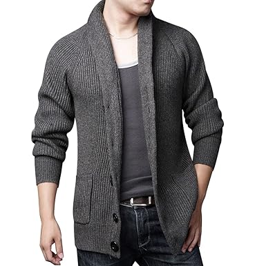 Amazon アンミダ Anmida ニットコート メンズ ニットガウン ニット