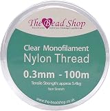 The Bead Shop Clear Nylon Thread 0.3mm 100m Strong Invisible String view 2