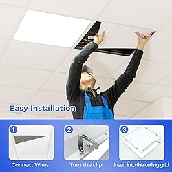 AIKVSXER 12 Pack 2x2 LED Flat Panel Light, Flush