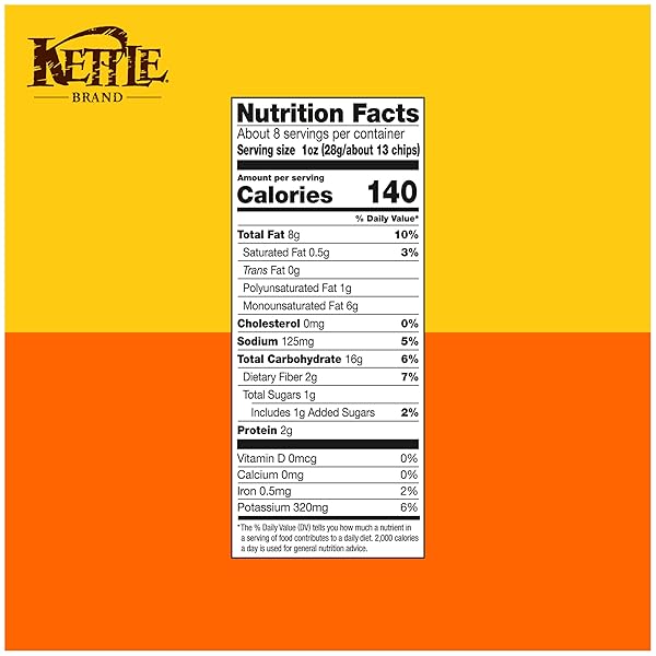 KETTLE BRAND BACKYARD BARBEQUE KETTLE POTATO CHIPS, GLUTEN-FREE, NON-GMO, 7.5 OZ BAG