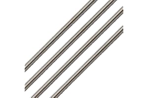 Aiwaiufu 1/4"-28 Stainless Steel Threaded Rods, 12Inch Fully All Threaded Rods (Pack of 4)
